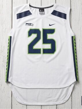 Nike NFL Seattle Seahawks Richard Sherman #25 Sleeveless Jersey SZ M